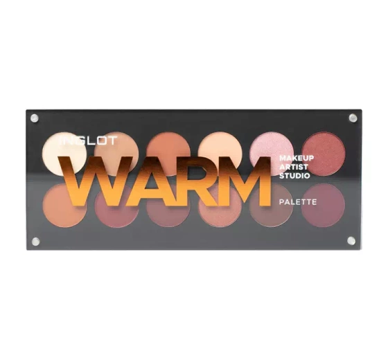 INGLOT MAKEUP ARTIST STUDIO PALETA CIENI DO POWIEK WARM