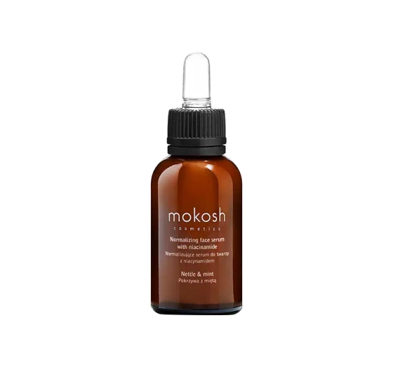 MOKOSH COSMETICS NORMALIZUJĄCE SERUM Z NIACYNAMIDEM POKRZYWA Z MIĘTĄ