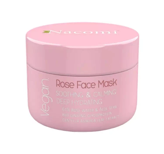 NACOMI ROSE FACE MASK MASKA RÓŻANA ŁAGODZĄCO-USPOKAJAJĄCA