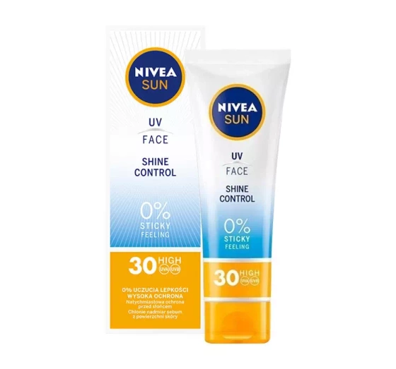 nivea sun uv face shine control matujący krem do twarzy spf 30 50ml