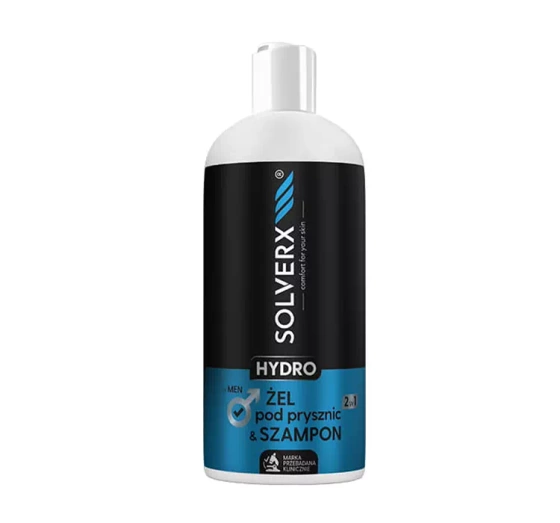 SOLVERX HYDRO MEN ŻEL POD PRYSZNIC 2W1