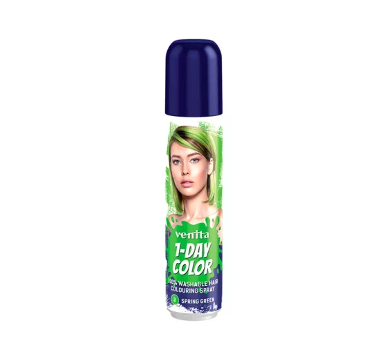 VENITA 1-DAY COLOR JEDNODNIOWY SPRAY KOLORYZUJĄCY DO WŁOSÓW 3 SPRING GREEN 50ML